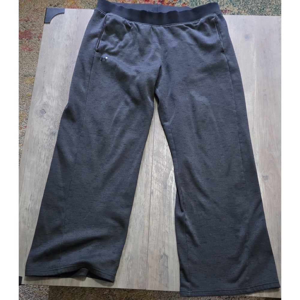 Under Armour Coldgear Loose Dark Gray Straight Leg Sweatpants Men L